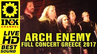 ARCH ENEMY  Full Concert 2392017 Thessaloniki Greece [upl. by Rabaj]