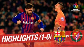 Highlights FC Barcelona vs Real Valladolid 10 [upl. by Ardnekan]