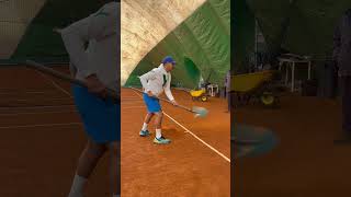 Manutenzione campo tennis tennisyoutube yesandnotennis puntoperso tennisrules [upl. by Mar]