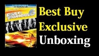 Fast amp Furious 6 Unboxing BestBuy Exclusive Steelbook [upl. by Williams]