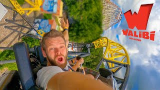 We Rode The BEST ROLLER COASTERS at WALIBI HOLLAND [upl. by Kerrie]