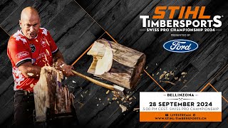 STIHL TIMBERSPORTS® Swiss Pro Championship 2024  livestream [upl. by Nela222]