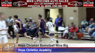 Hope Christian Academy basketball was on fire last night dominating First Assembly with a huge win [upl. by Selfridge212]