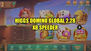 HIGGS DOMINO GLOBAL 228 SPEEDER X8  LUNA VPN MOD LISA [upl. by Eelrefinnej]