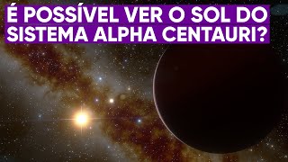 Como o Sol seria visto no céu de Alpha Centauri [upl. by Allisan]