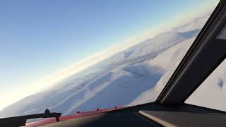 Longyearbyen Svalbard airport approach Spitsbergen Norway  Boeing 737800 [upl. by Ahc]