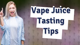 Why am I tasting vape juice in my mouth [upl. by Haggi]