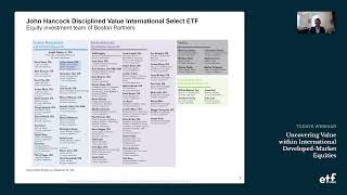 Webinar Uncovering Value within International DevelopedMarket Equities [upl. by Mayman264]