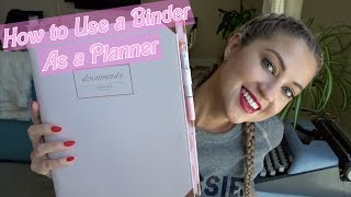 USING A BINDER AS A PLANNER  HOW TO ORGANIZE YOUR ENTIRE LIFE [upl. by Korwin]