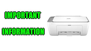 Review HP DeskJet 2855e Wireless All in One Color Inkjet Printer Important Information [upl. by Anaehs]