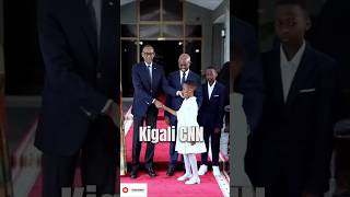 HE Paul Kagame with kids rwandashow paulkagame shorts [upl. by Adien]