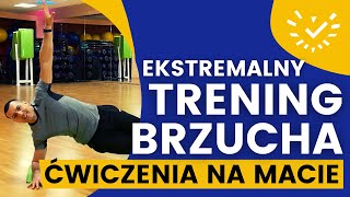 Ekstremalny Trening Brzucha  Ćwiczenia na Spalanie tłuszczu z brzucha i boczków [upl. by Anauq46]