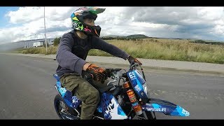 Supermoto Stunts amp Skills in slow motion 2 [upl. by Lattonia]