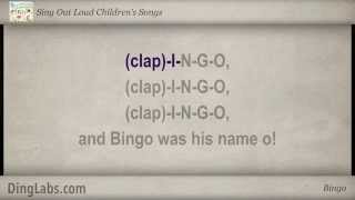 Bingo folk song  Sing Out Loud Childrens Songs  with Lyrics [upl. by Standice]