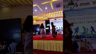 Best college dance performance college dance farewell and welcome programshorts 😎😎😎 [upl. by Ainahpets]