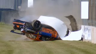 SCCA National STL 2024  Road America Race  Mills Crash Flip [upl. by Constantin]