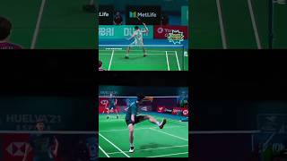 Lee Chong Wei vs Lee Zia Jia same Shot leeziijia leechongwei badminton shorts trending bwf [upl. by Rafe445]