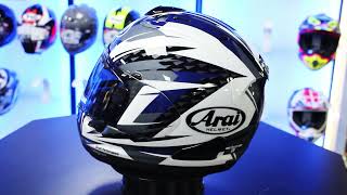 Arai RX7V EVO Rush Motorcycle Helmet Blue [upl. by Lari966]