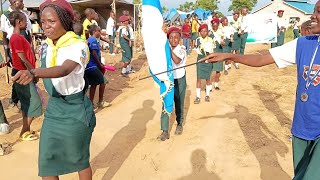 Kenya Coast Field camporee 2023 Mombasa Station flag lowering ceremony at Bomani Adventist school [upl. by Ecadnac116]