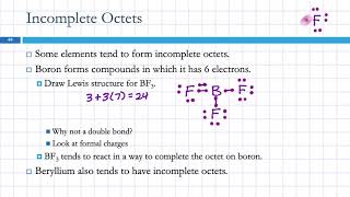 109 Exceptions to the Octet Rule OddElectron Species Incomplete amp Expanded Octets [upl. by Fennie]