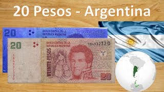 Grandioso Billete de 20 pesos argentinos [upl. by Sej331]