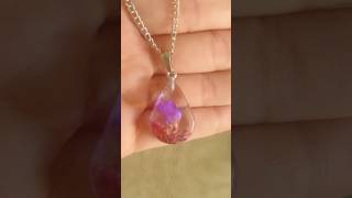 Resin Floral Pendant  Jewellerymaking resinart shorts youtubeshorts diy [upl. by Opaline151]