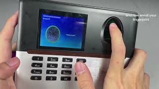 Fingerprint Time Attendance Realand AC123  Manager Enrolment Tutorial [upl. by Mendes1]