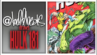 Todd Beats draws HULK 181 [upl. by Syst]