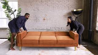 Albany Sleeper Sofa Assembly Video  Albany Park [upl. by Annahavas729]