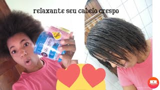 como relaxante o cabelo Crespo com Guanidina salon line professional [upl. by Hoffmann]