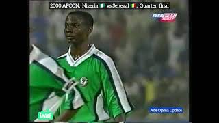 Nigeria vs Senegal Afcon 2000 quarter final 2️⃣1️⃣ [upl. by Nnayelhsa109]