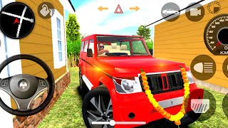 3D Car Simulator Game Mahindra Red Bolero 4x4 Modifide Driving In India  Car Game AndroidGameplay [upl. by Tonneson]