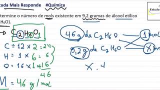 Como calcular o número de mols [upl. by Virnelli189]