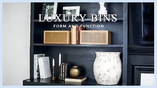 Luxury Organizing Bins That Are Perfect For The Home  Judi The Organizer [upl. by Edyaj]