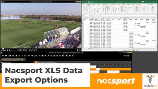 Nacsport Tutorials  XLS Export Options [upl. by Terb]