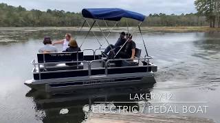 Pedal  Electric Pontoon Boat [upl. by Drolet26]