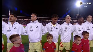 Serbia vs Spain National Anthem  UEFA Nations League 202425 [upl. by Fedora38]