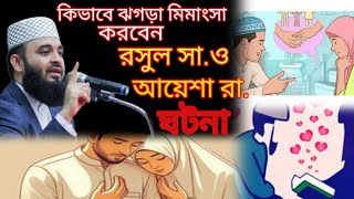 মিজানুর রহমান আজহারী ওয়াজ  ঘটনা  কিভাবে ঝগড়া মিমাংসা করতে হয় [upl. by Nomzzaj364]