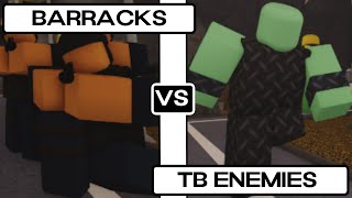 How Far Can You Go With Barracks  Tower Battles ROBLOX [upl. by Shelbi]