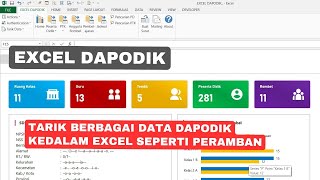 Aplikasi Excel Dapodik  Tarik Berbagai Data Dapodik [upl. by Aveline]