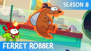 Om Nom Stories  SuperNoms Ferret Robber Сut the Rope [upl. by Anitan]