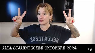 ALLA STJÄRNTECKEN OKTOBER 2024 [upl. by Langer]