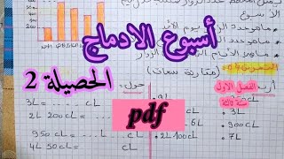 أسبوع الادماج الحصيلة 2 مراجعة شاملة في الرياضيات الفصل الاول سنة ثالثة [upl. by Sev604]