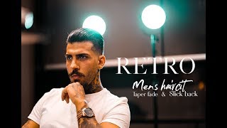 RETRO Men´s haircut  Taper fade  Méns Hair Inspiration 2018 [upl. by Airetnohs]