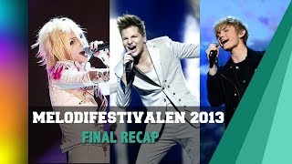 Melodifestivalen 2013  Final Recap [upl. by Euqinimod]