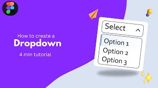 How to create a dropdown button in Figma [upl. by Eniamrehs]