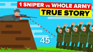 1 SNIPER vs 150 SOLDIERS  Most Hardcore American Sniper TRUE STORY [upl. by Quiteris552]