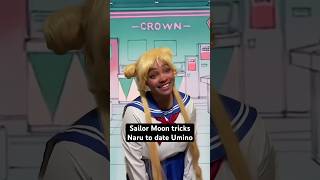 Sailor Moon is Naru and Umino’s matchmaker 💕 sailormoon anime animecosplay animecouple [upl. by Aennaej210]