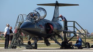 4Kᵁᴴᴰ Lockheed TF104 Starfighter Flies again over Italy after 18 Years   PRATICA DI MARE AIRSHOW [upl. by Yuria576]