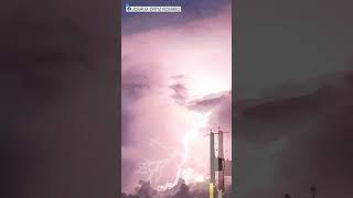 EN VIDEO  Impactante tronada en Guayama 😱⚡️ [upl. by Leba]